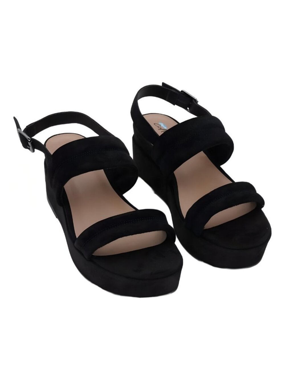 Aqua College Nuria Women's Slingback Platform Sandal Black 9.5M